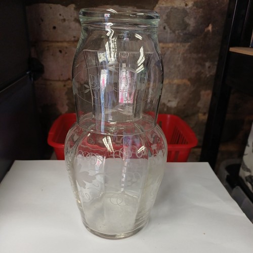 Clear glass tumble bedside - clear,