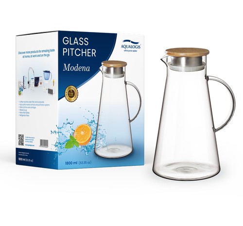 Aqualogis glass pitcher water - aqualogis,