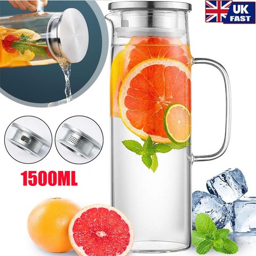 Glass water jug pitcher - water,
