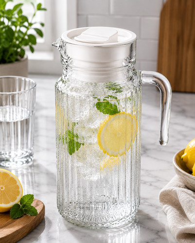 Glass water jug - lid, |