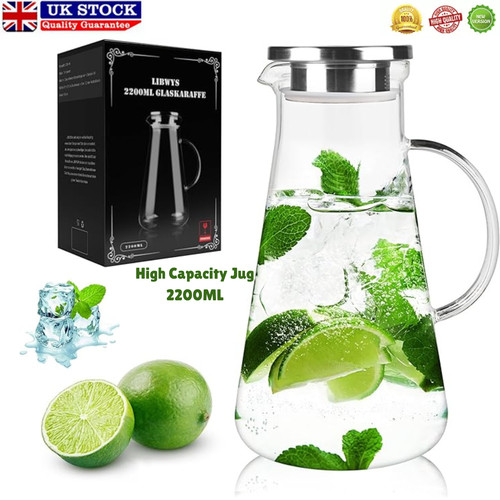 Glass water jug - water, pitcher