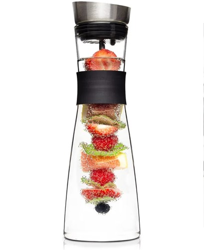 Glass water carafe - with, fruit