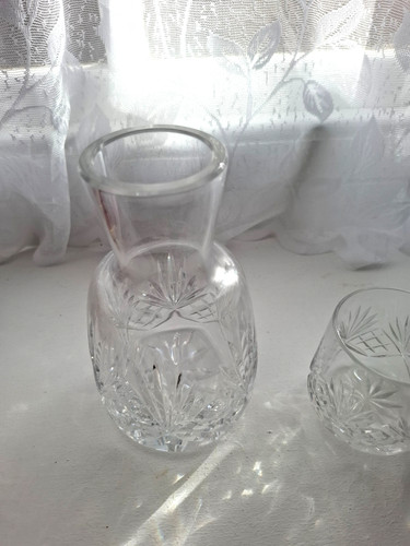 Bedside water carafe - and, glass