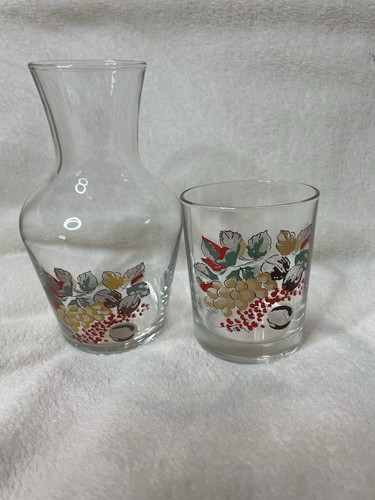 Floral decorated glass - decorated, bedside