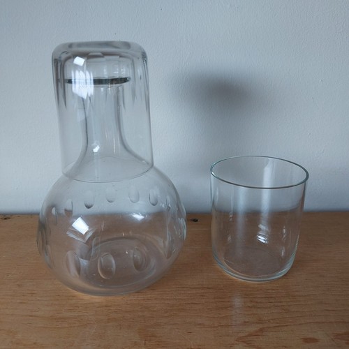 Antique vintage glass bedside - antique?/vintage,
