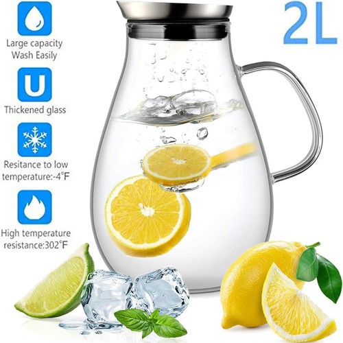 Litre glass jug - 2.0, lid