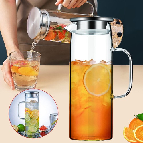 Lglass jug with lid glass - 1.5,